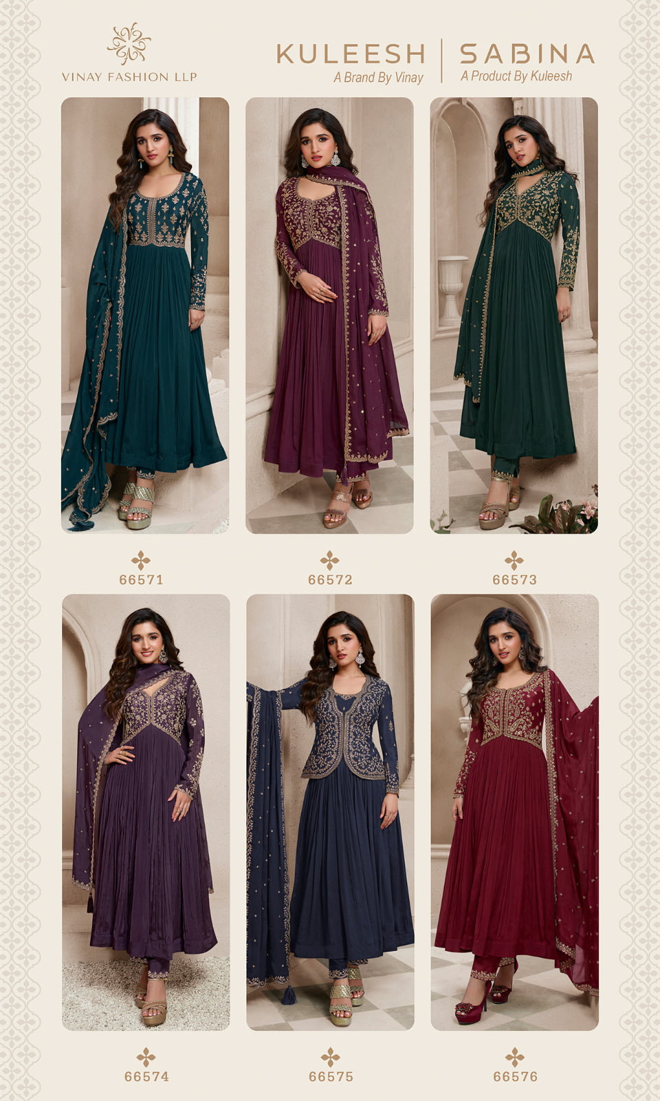 Festive Wear Designer Anarkali Suit Kuleesh Sabina - Image 7