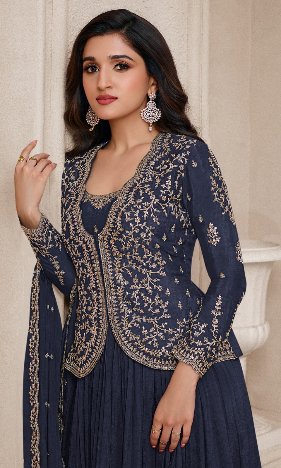 Festive Wear Designer Anarkali Suit Kuleesh Sabina