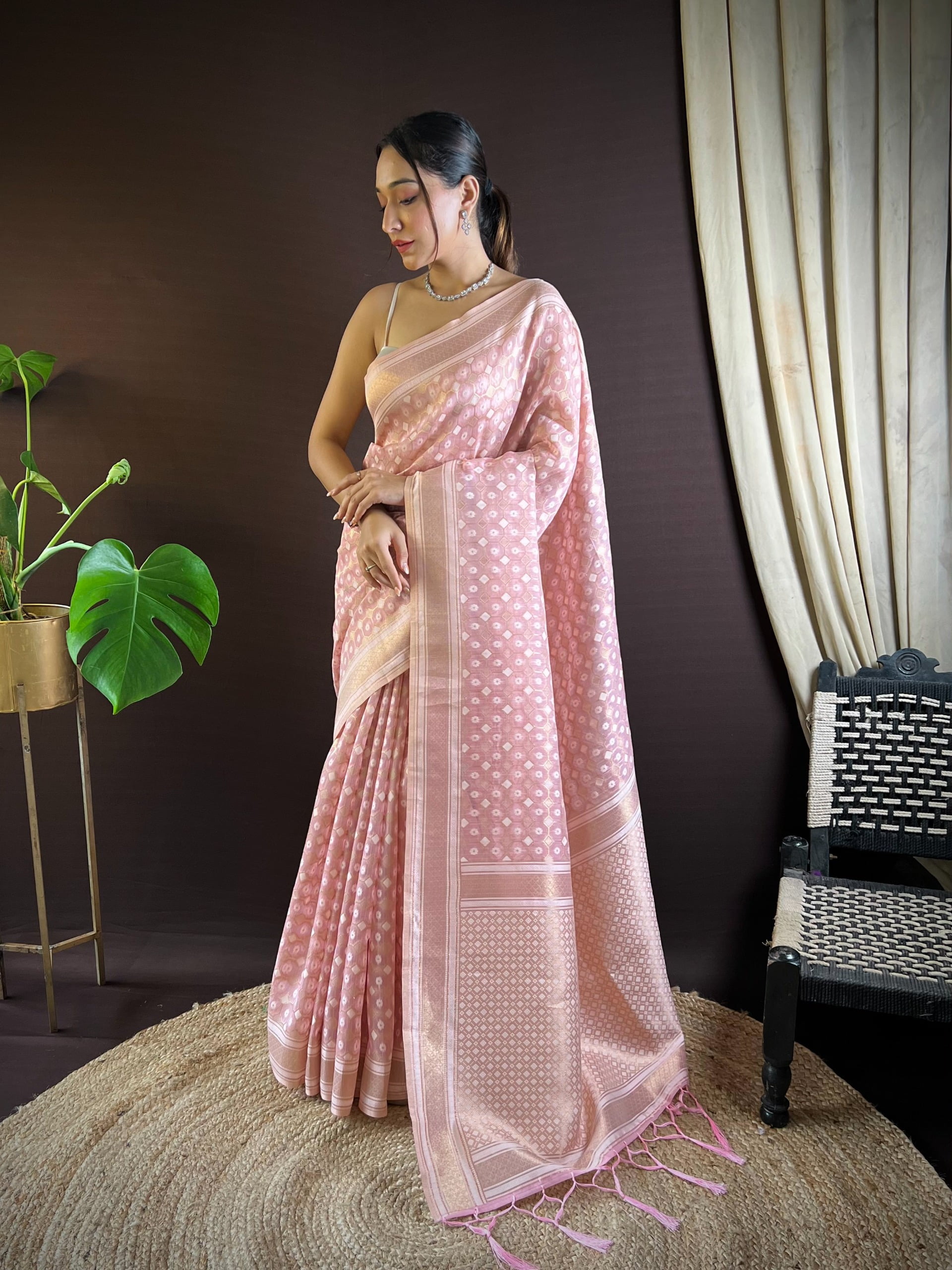 Kicha Silk Fancy Saree With Zari Work - Image 5