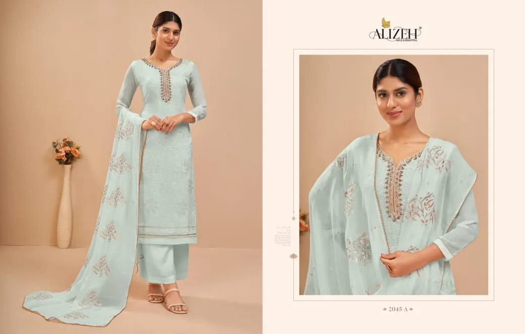 Big Size Wedding Wear Straight Ethnic Salwar Suit Alizeh Murad vol9 - Image 3