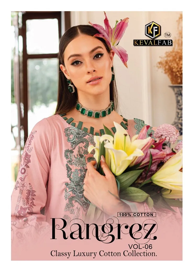 Cotton Printed Salwar Suit Keval Rangrez Vol-6