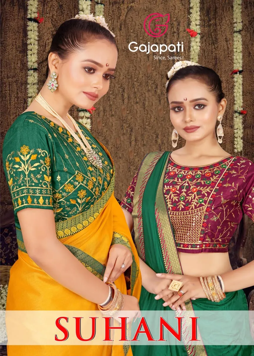 Daily Wear Worked Blouse Ethnic Saree Gajapati Suhani