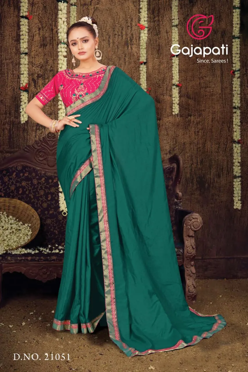Daily Wear Worked Blouse Ethnic Saree Gajapati Suhani - Image 2