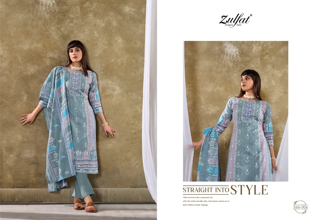 Designer Pakistani Style Printed Pure Cotton Salwar Suit - Image 4