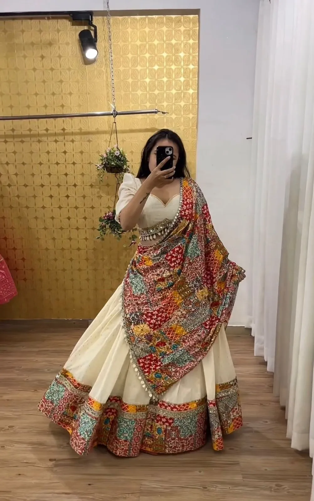 Designer Sequence Work And Embroidery Stitched Navratri Chaniya Chaniya Choli