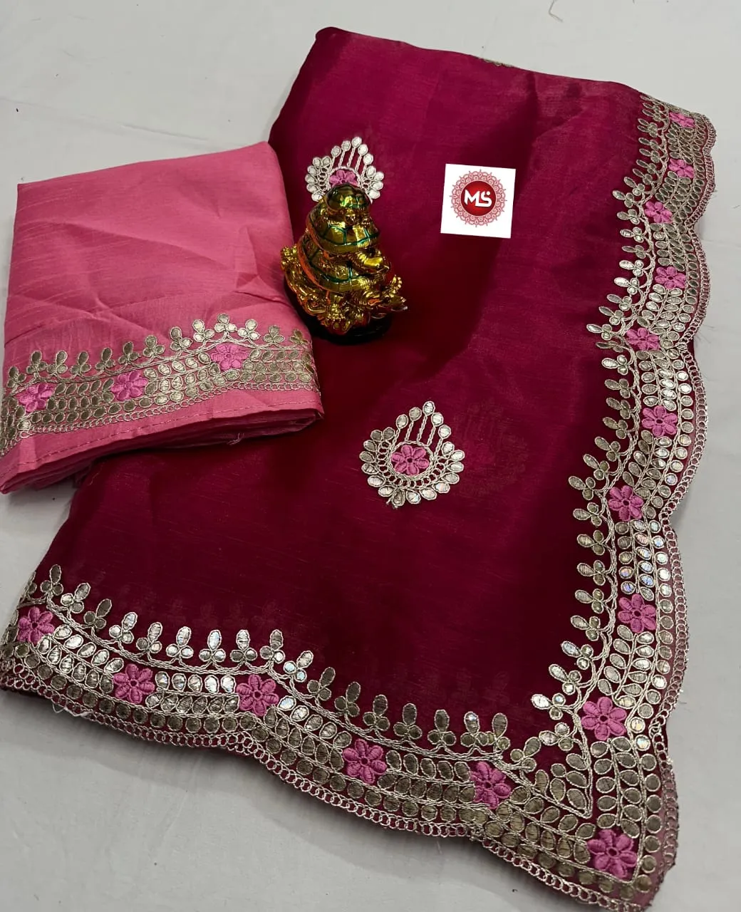 Exclusive Saree Jimmy Choo Gotapatti C.Pallu