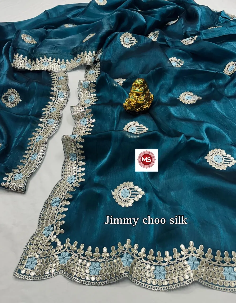 Exclusive Saree Jimmy Choo Gotapatti C.Pallu - Image 4