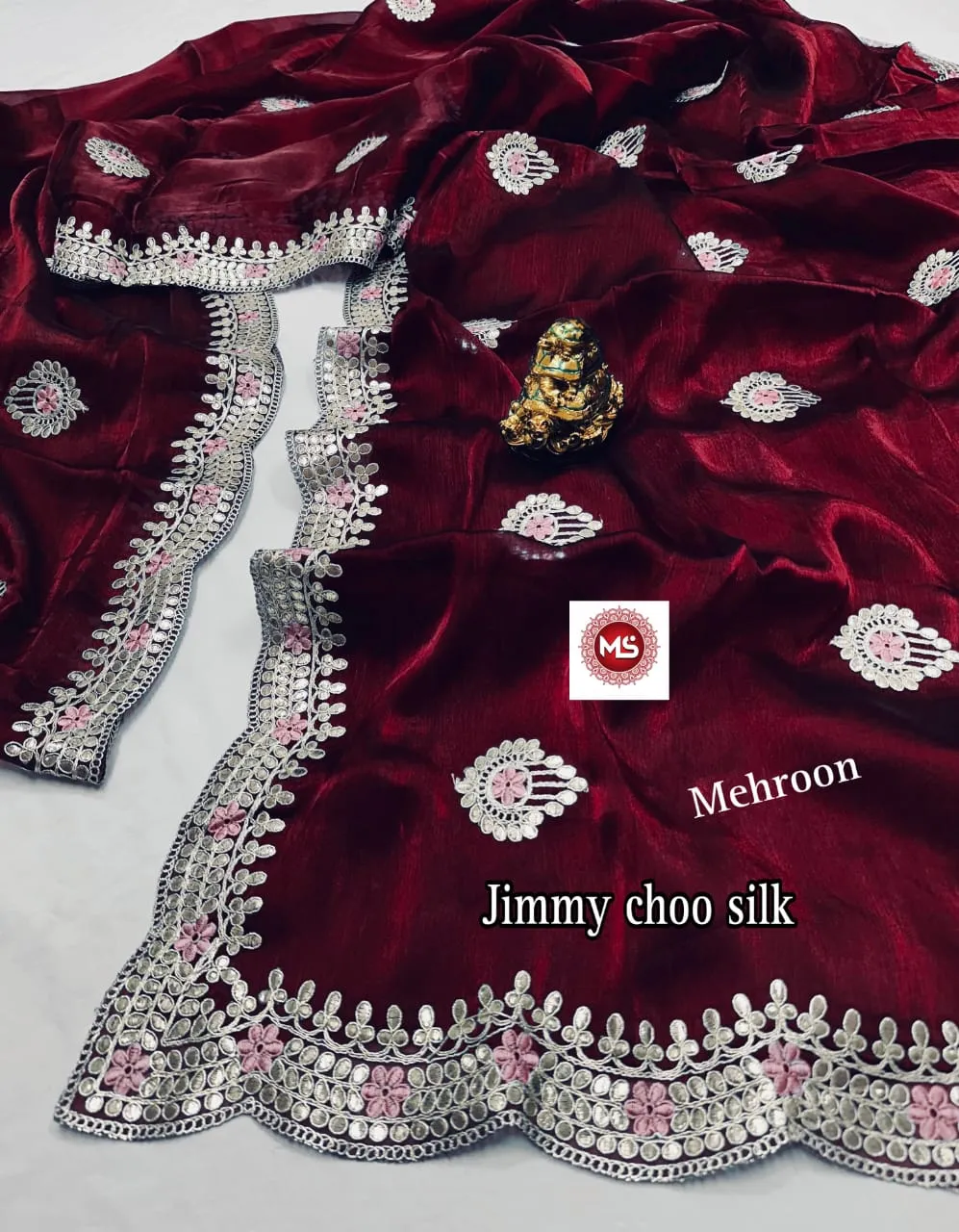 Exclusive Saree Jimmy Choo Gotapatti C.Pallu - Image 5