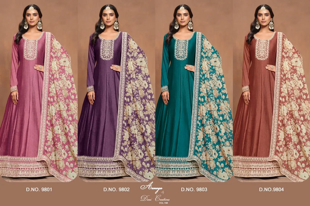 Fancy Long Anarkali Salwar Suit - Image 3