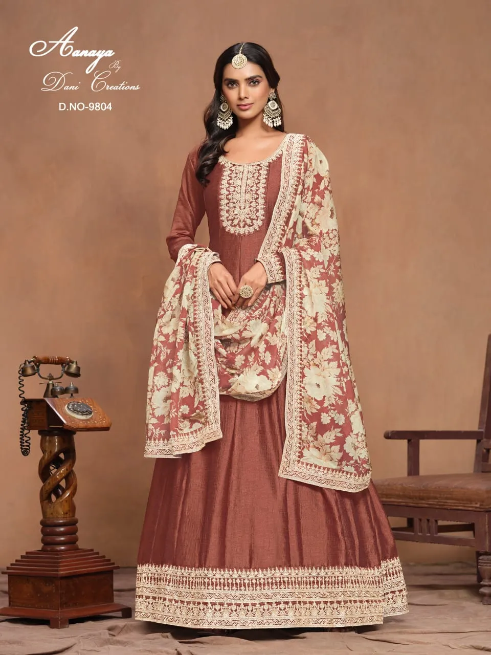 Fancy Long Anarkali Salwar Suit - Image 4