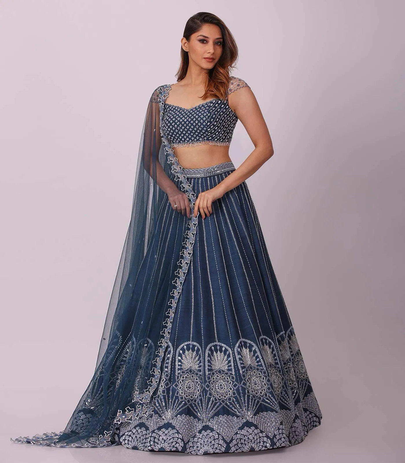 Fancy Party Wear Wholesale Lehenga Choli Replica