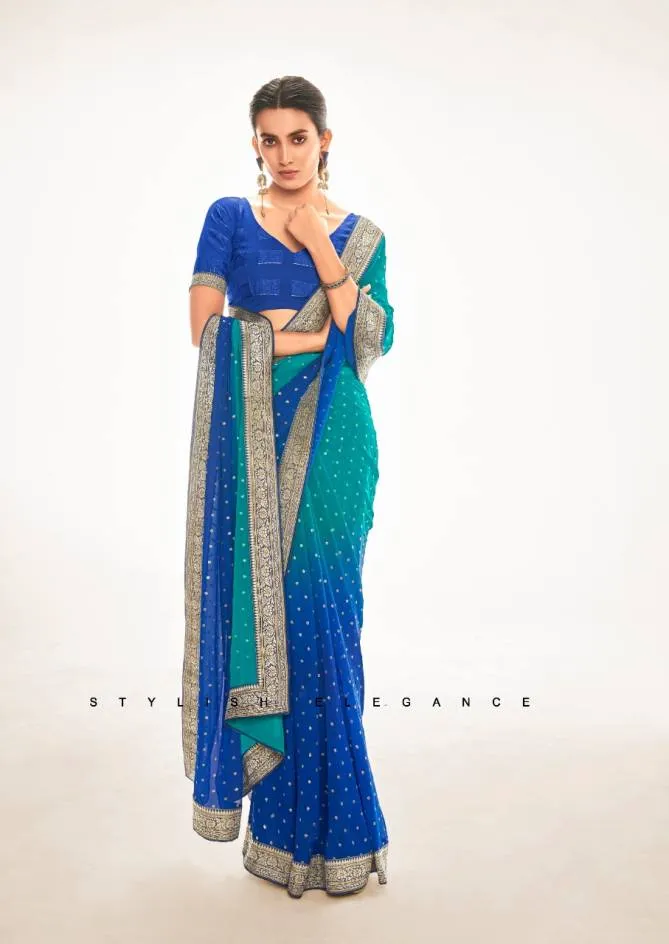 Festive Wear Border Saree Avika - Image 2