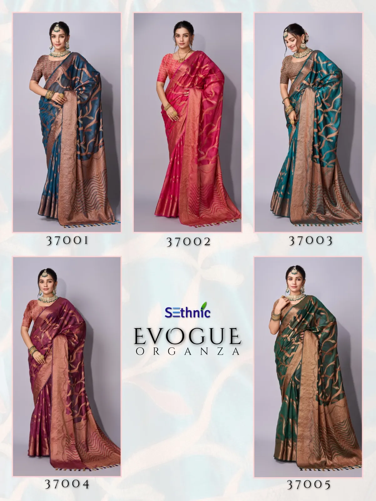 Festive Wear Organza Saree - Image 4