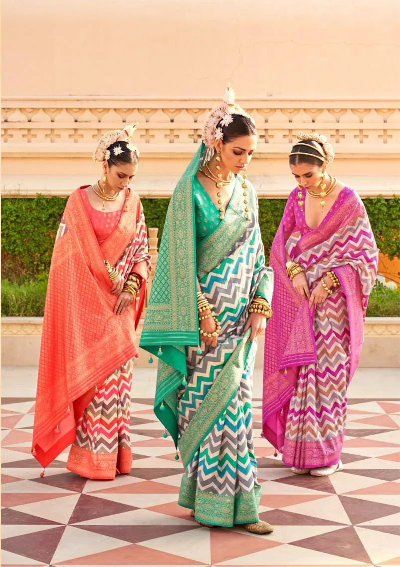 Foil Printed Designer New Style Office Wear Saree