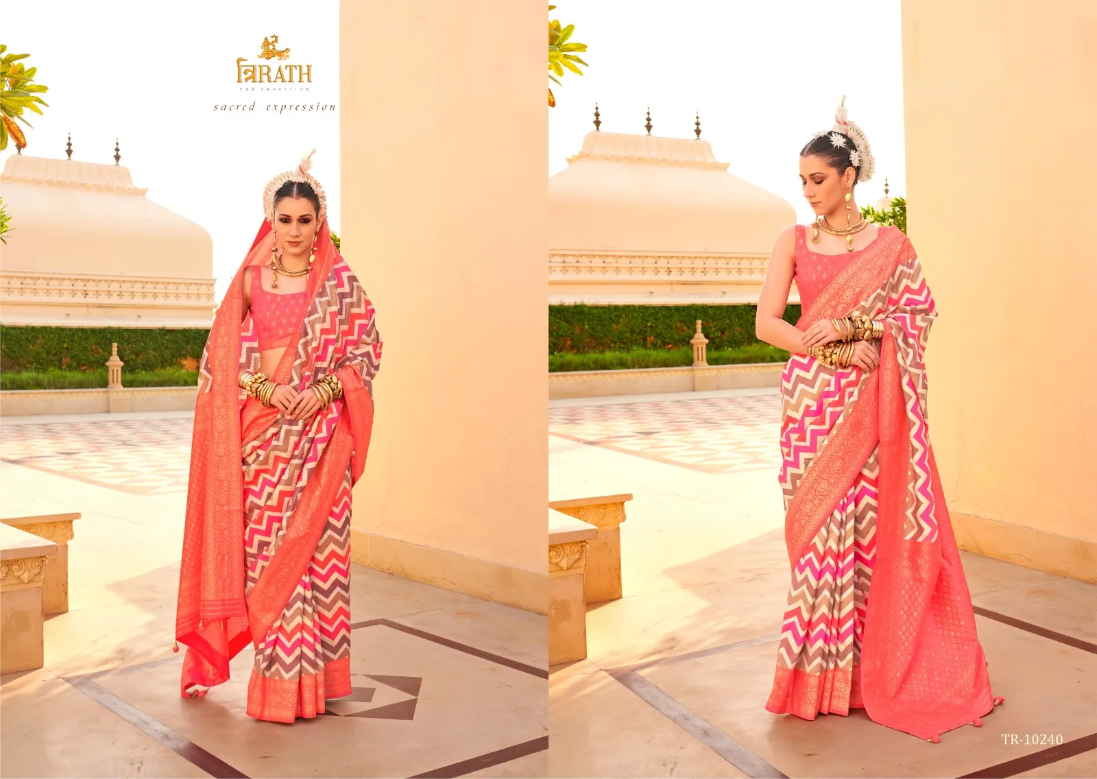 Foil Printed Designer New Style Office Wear Saree - Image 6