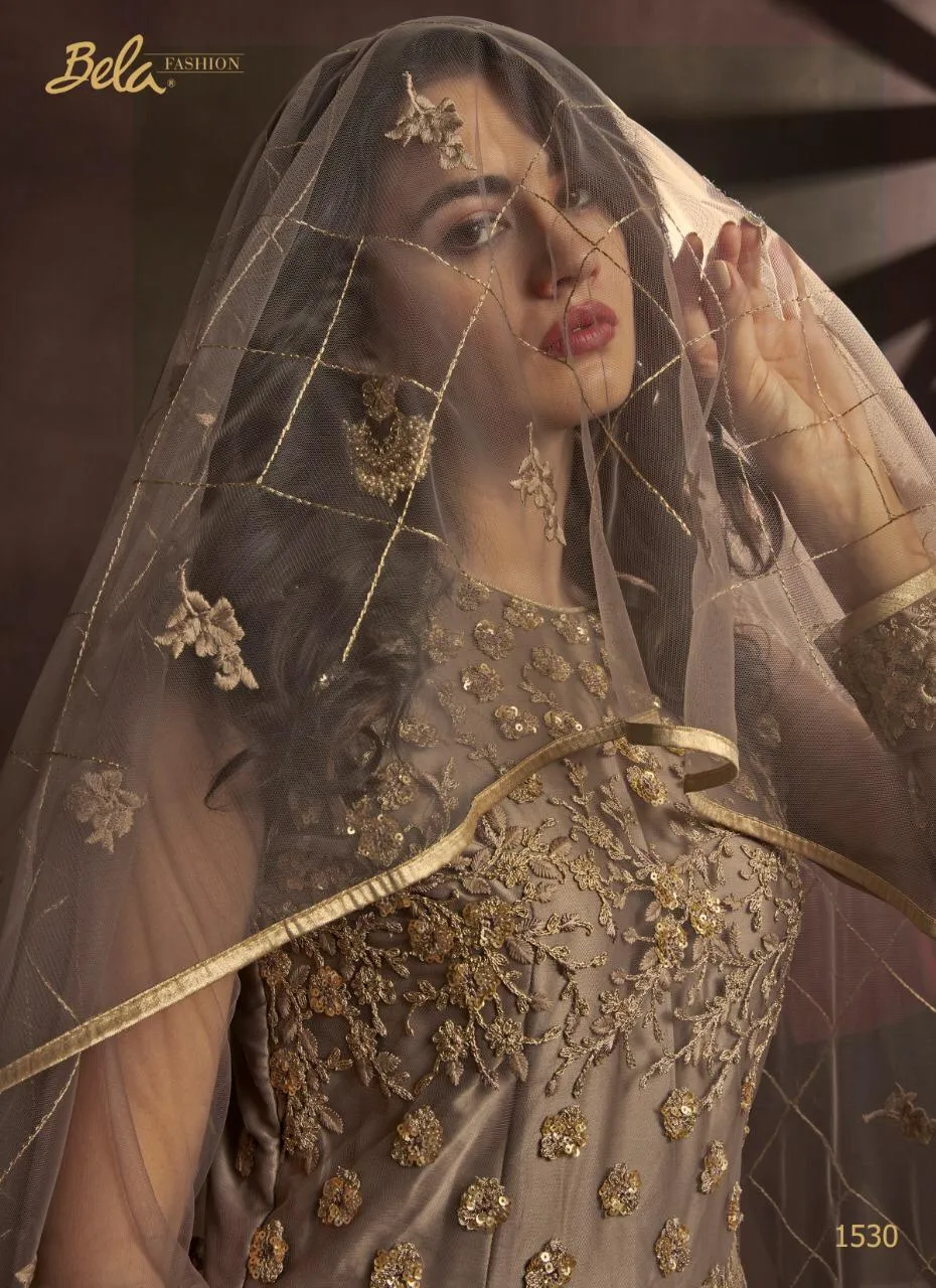 Heavy Embroidery Net With Sequins Work Ethnic Anarkali Suit