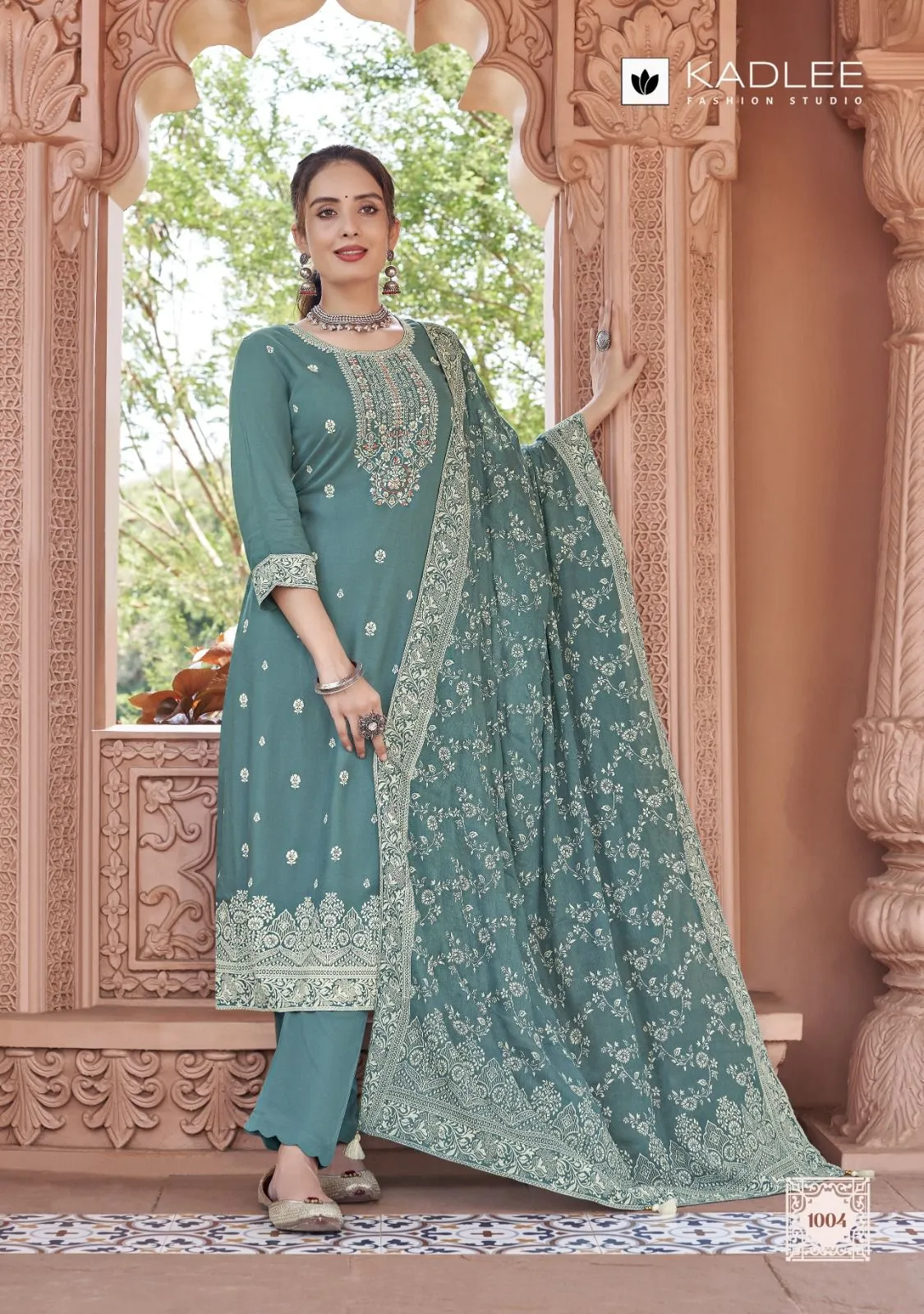 Kadlee Anmol Handwork Wholesale 3 Piece Kurti Set - Image 2