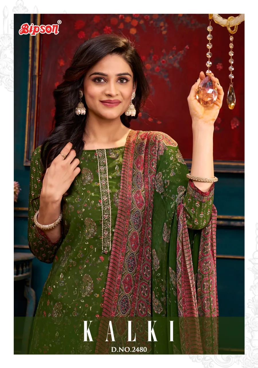Khatli Work Designer Salwar Suit Bipson Kalki 2480