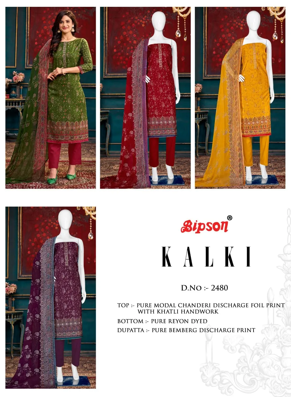 Khatli Work Designer Salwar Suit Bipson Kalki 2480 - Image 4