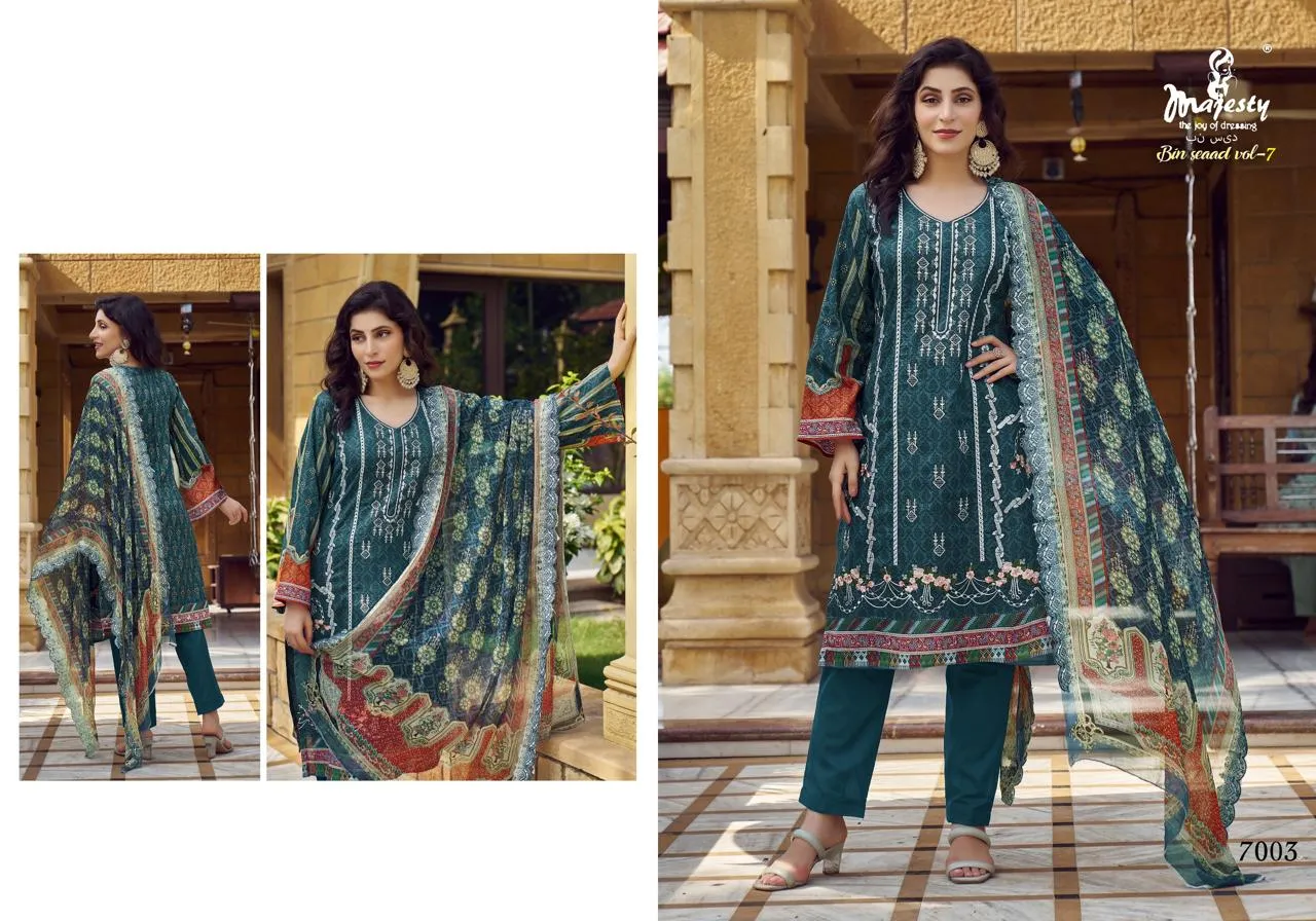 Majesty Bin Seaad vol-6 Cotton Printed Salwar Suit - Image 2