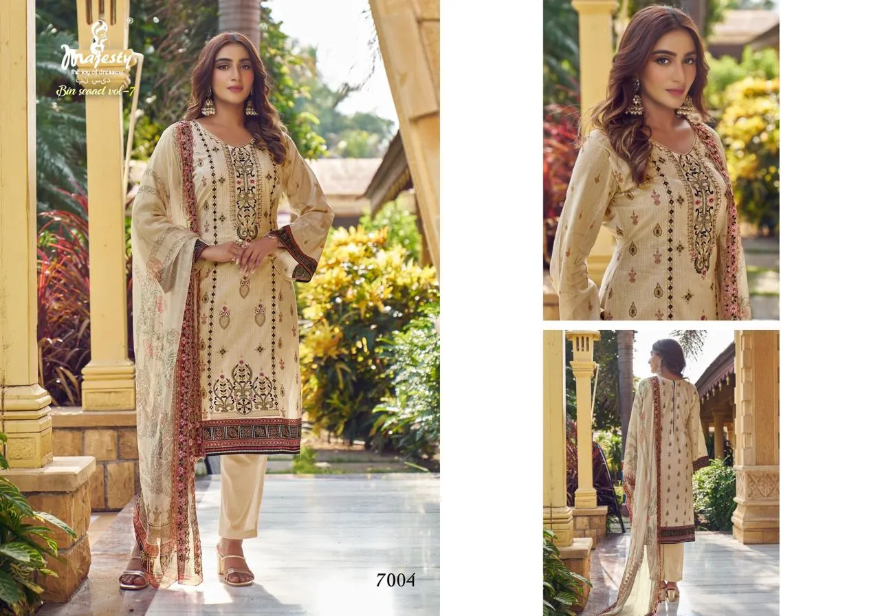 Majesty Bin Seaad vol-6 Cotton Printed Salwar Suit - Image 5