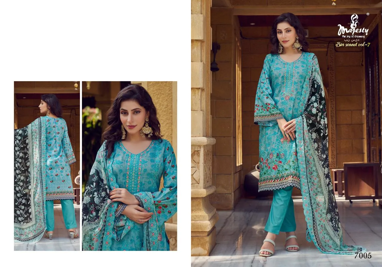 Majesty Bin Seaad vol-6 Cotton Printed Salwar Suit - Image 6
