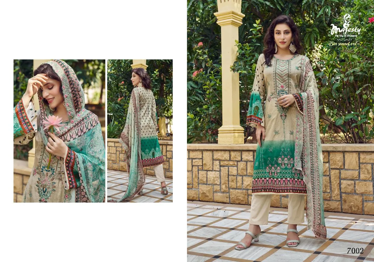 Majesty Bin Seaad vol-6 Cotton Printed Salwar Suit - Image 7