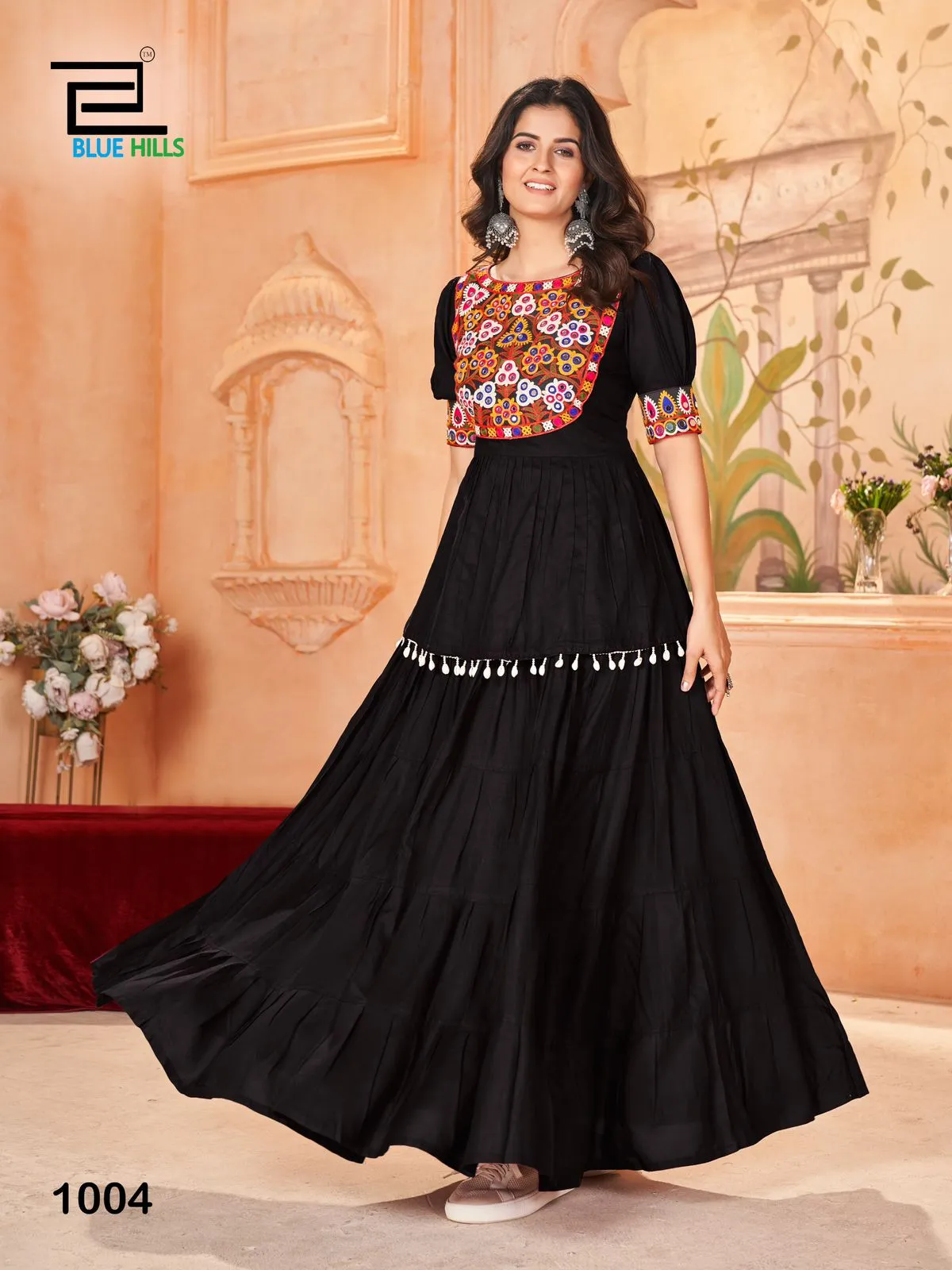 Navratri 2024 New Design Long Blouse And Skirt Chaniya Choli - Image 4