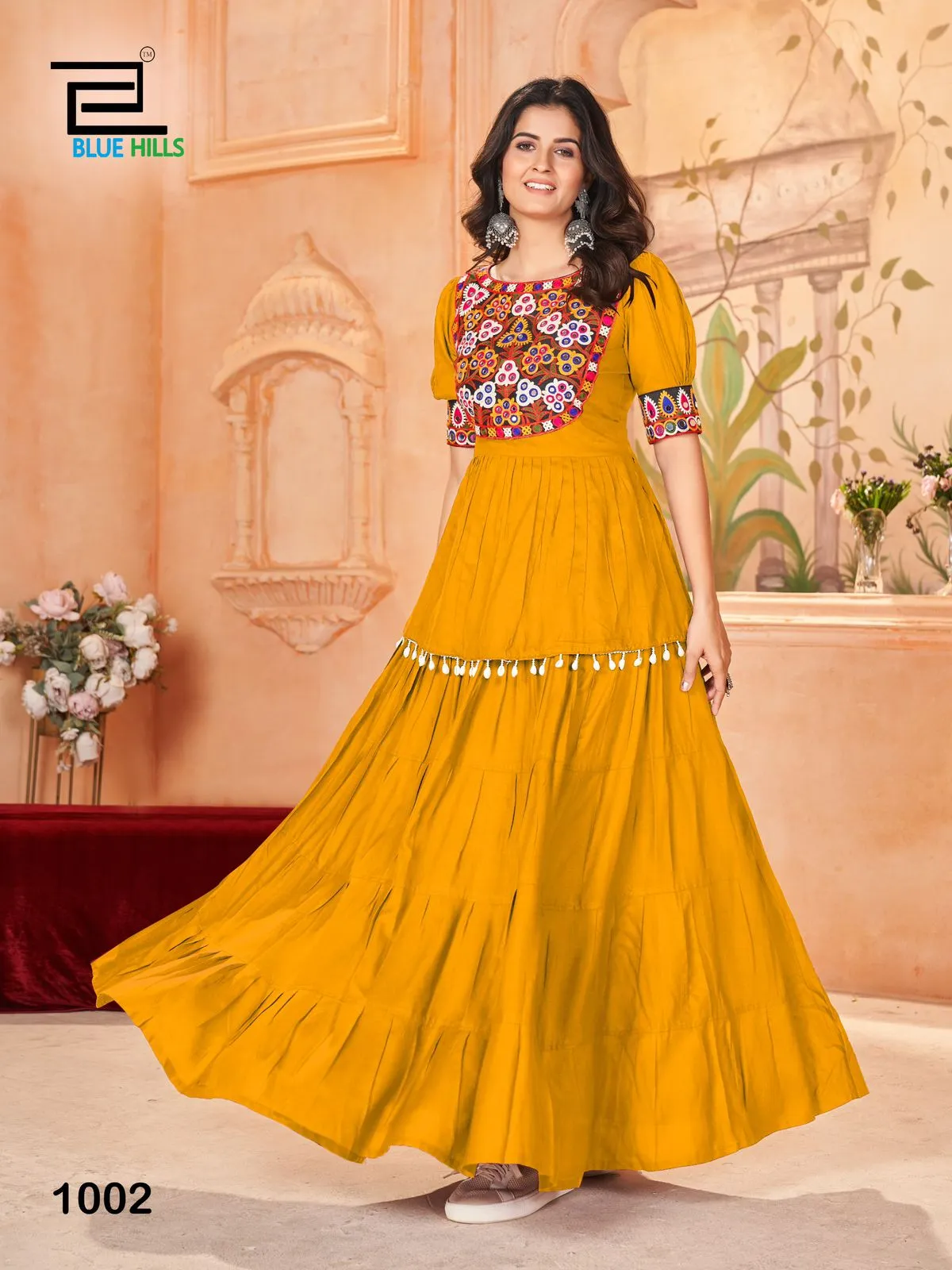 Navratri 2024 New Design Long Blouse And Skirt Chaniya Choli - Image 5