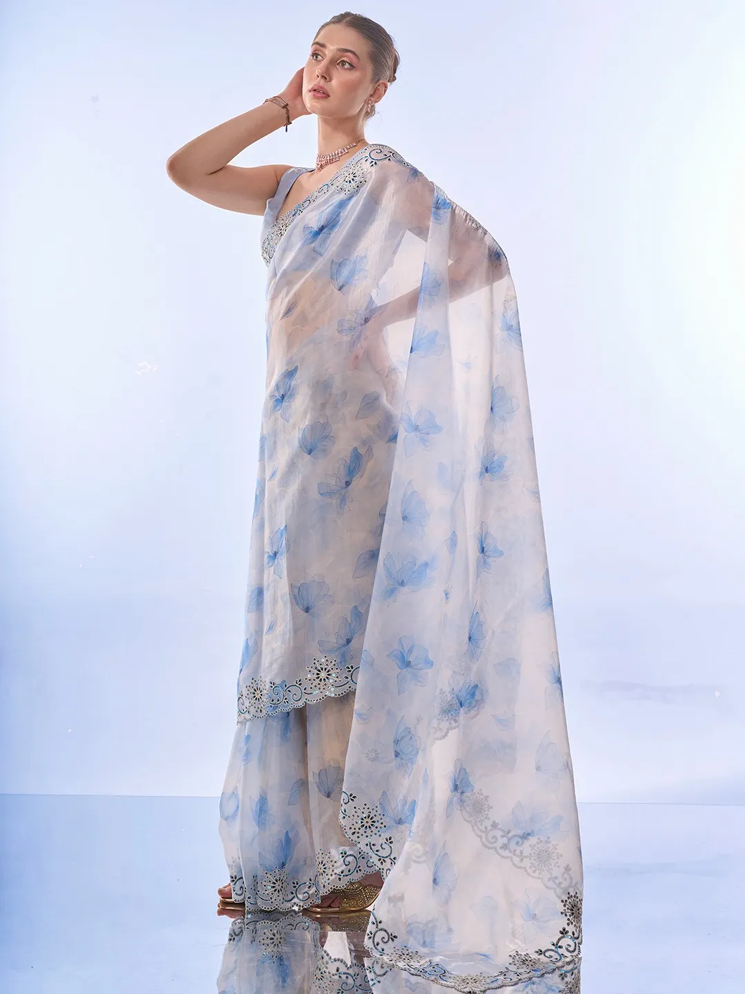 Organza Fancy Saree