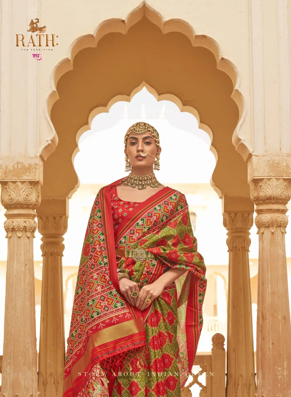 Patola Saree With Lagdi Patta RaajMata