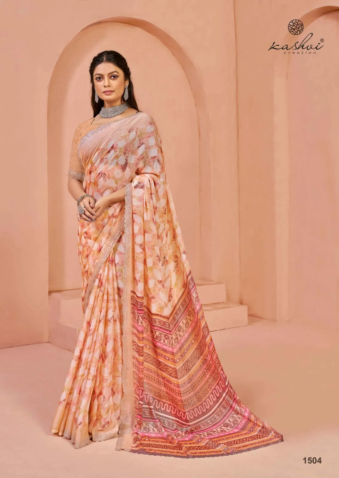 Printed Brasso Saree Pratishtha Vol 15 - Image 2