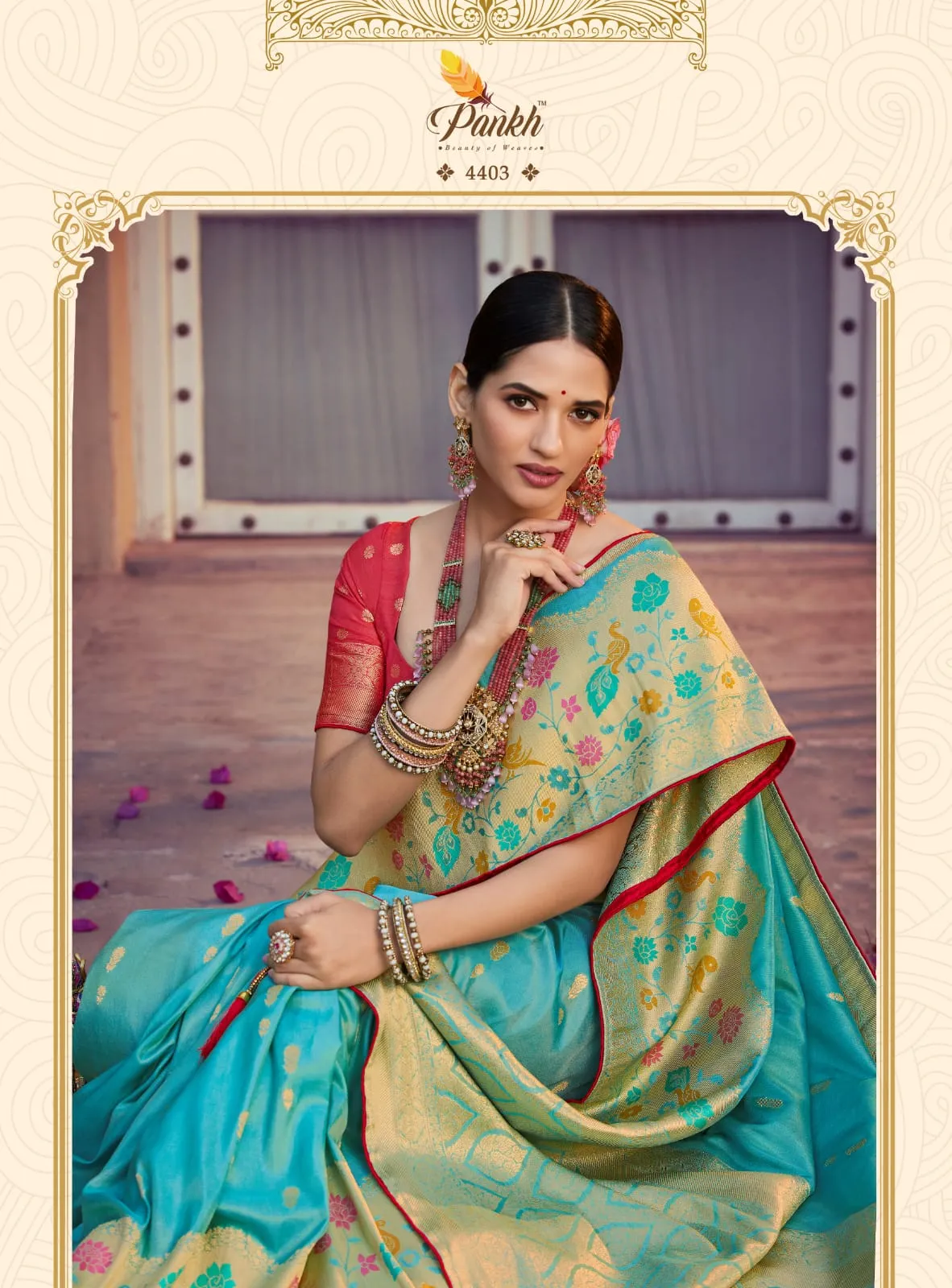 Pure Tissue Silk Wedding Wear Saree