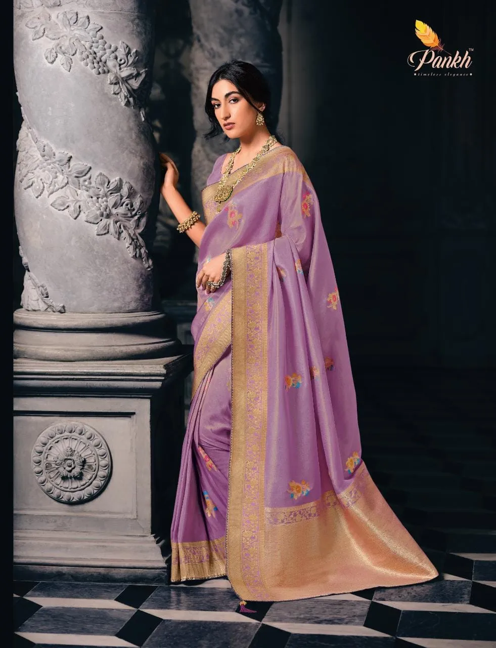 Pure Tissue Silk Wedding Wear Saree - Image 3