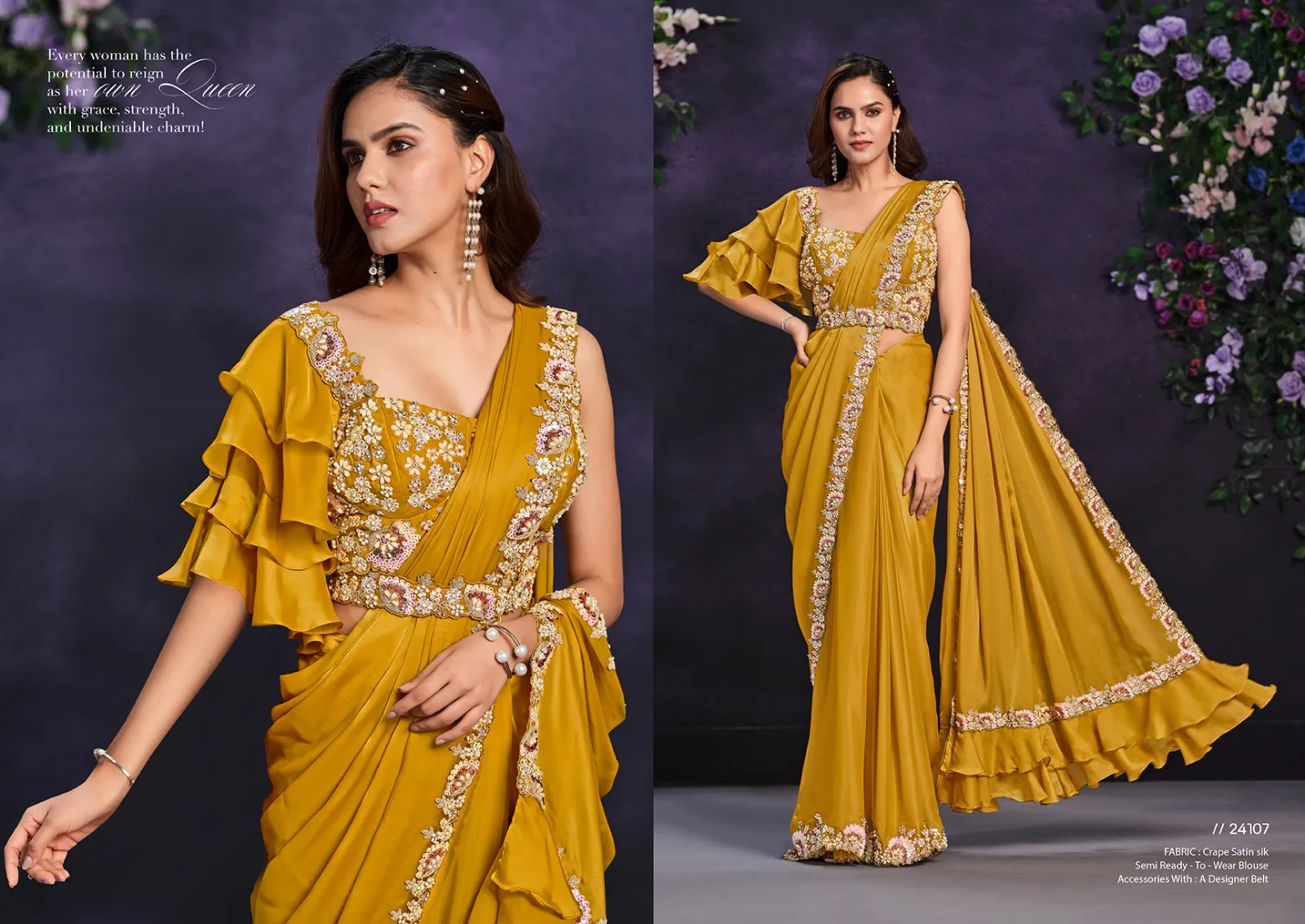 Ready To Wear Bridal Sarees - Image 2
