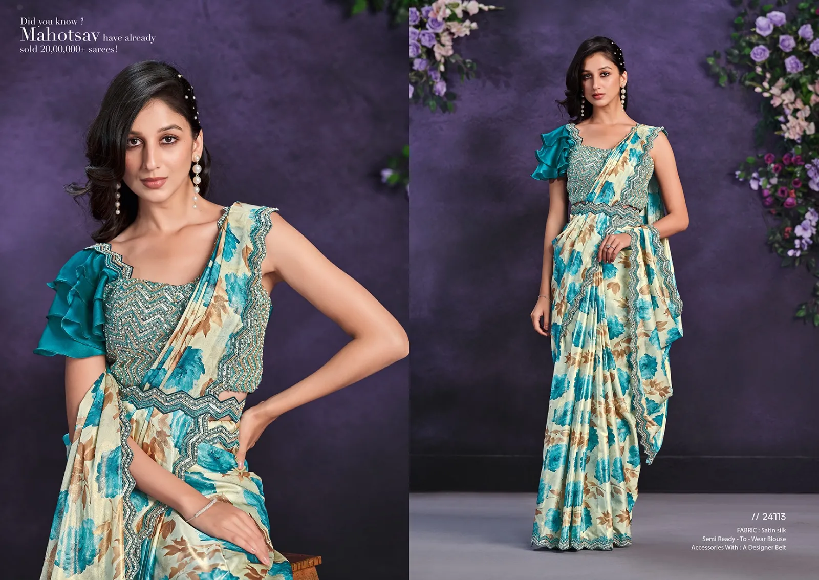 Ready To Wear Bridal Sarees - Image 3