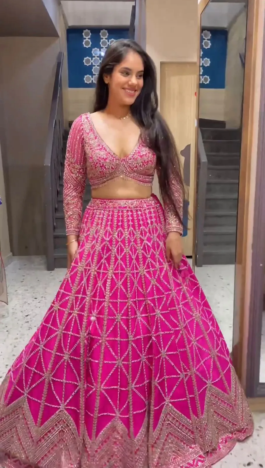 Red Wedding Wear Lehenga Choli 282