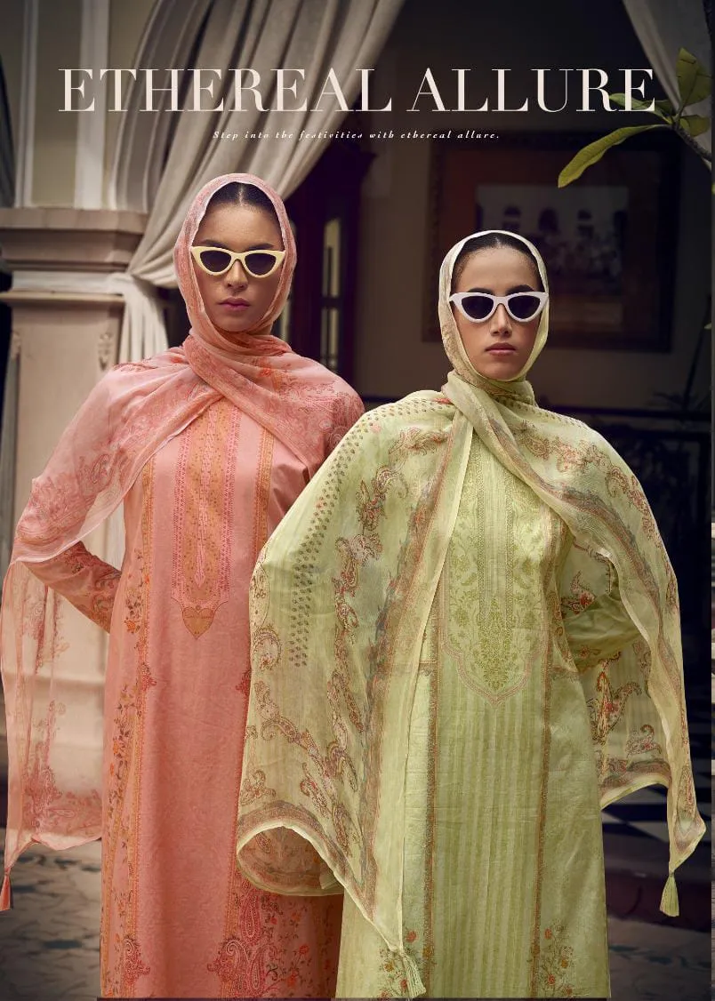 Sandhana Fashion Zaira Lawn Cotton Wholesale Salwar Suit With Fancy Work
