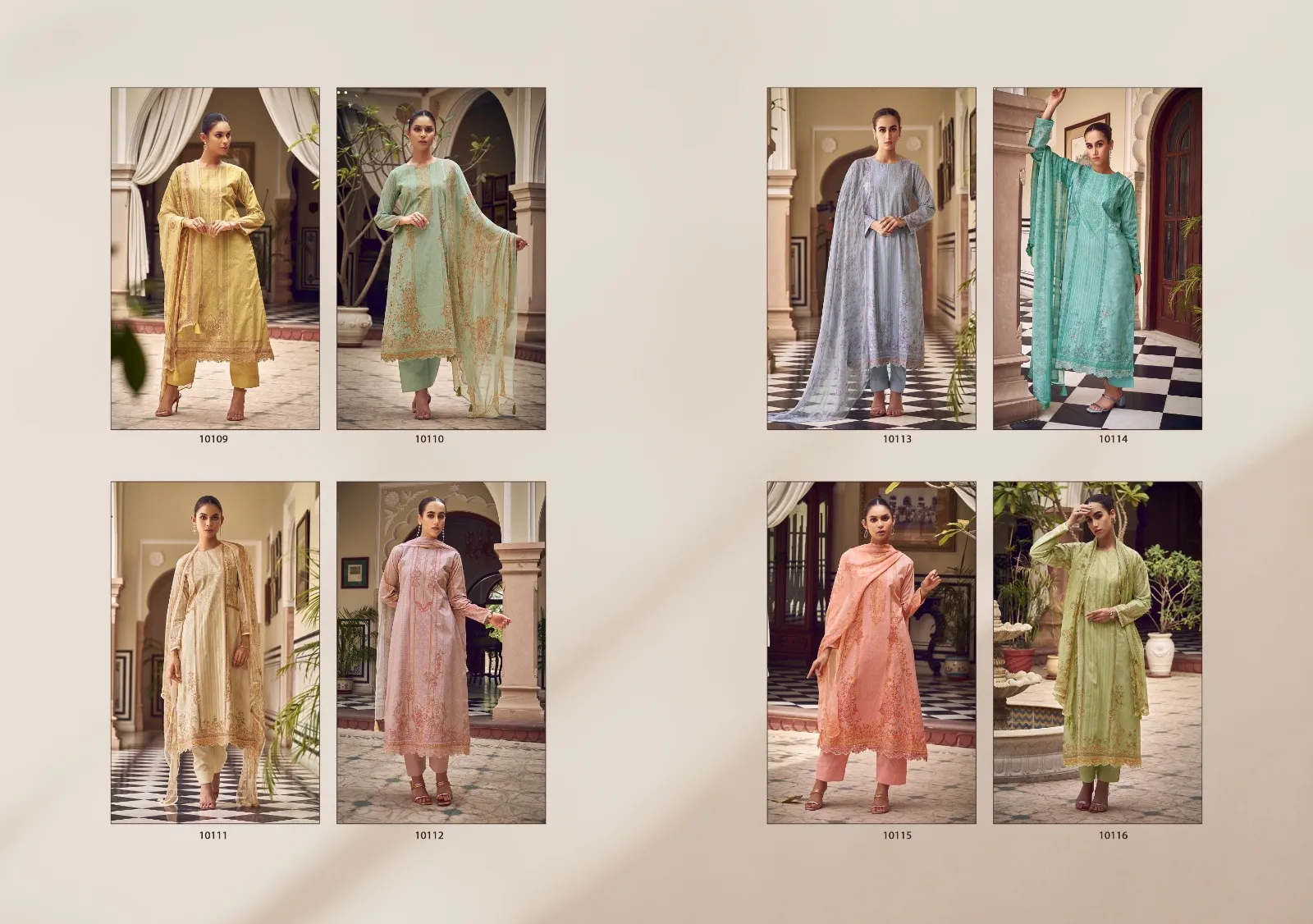 Sandhana Fashion Zaira Lawn Cotton Wholesale Salwar Suit With Fancy Work - Image 2
