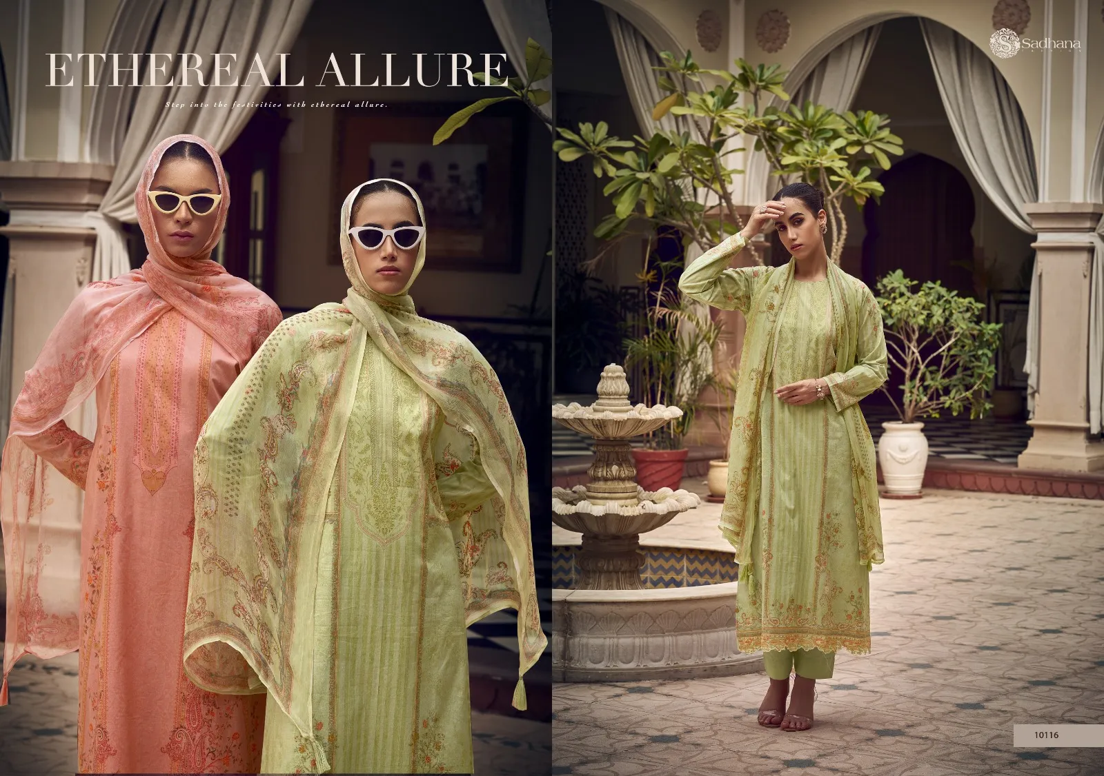Sandhana Fashion Zaira Lawn Cotton Wholesale Salwar Suit With Fancy Work - Image 6