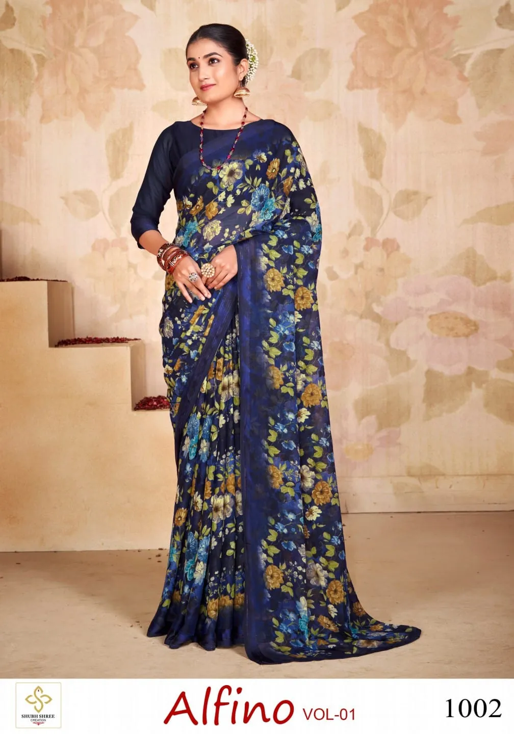 Satin Patta Saree Alfino vol 1 - Image 4