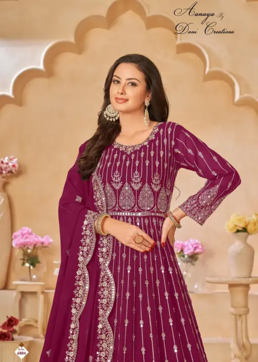 Sequence Work Anarkali Suit Aanaya 6800 Series (VOL 168)