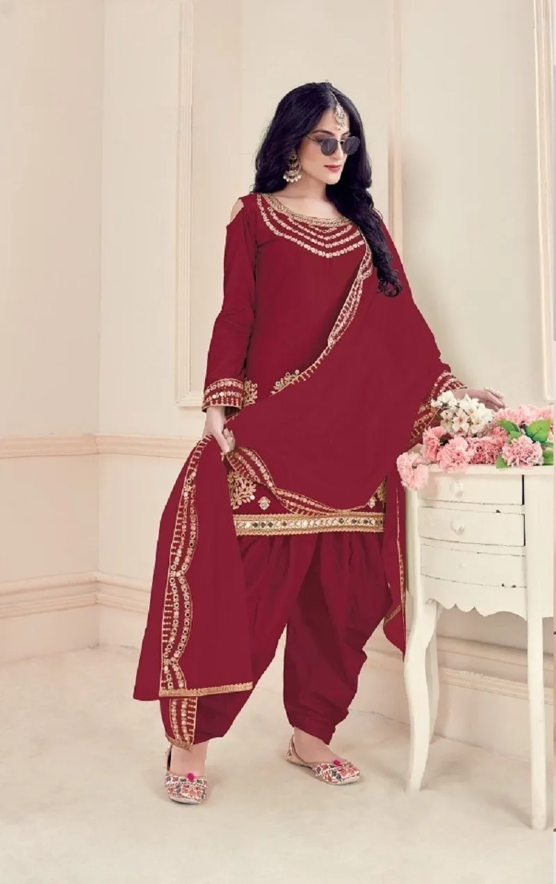 Shreematee Bebo Vol 10 Real Miror Work Patiala Salwar Suit - Image 2