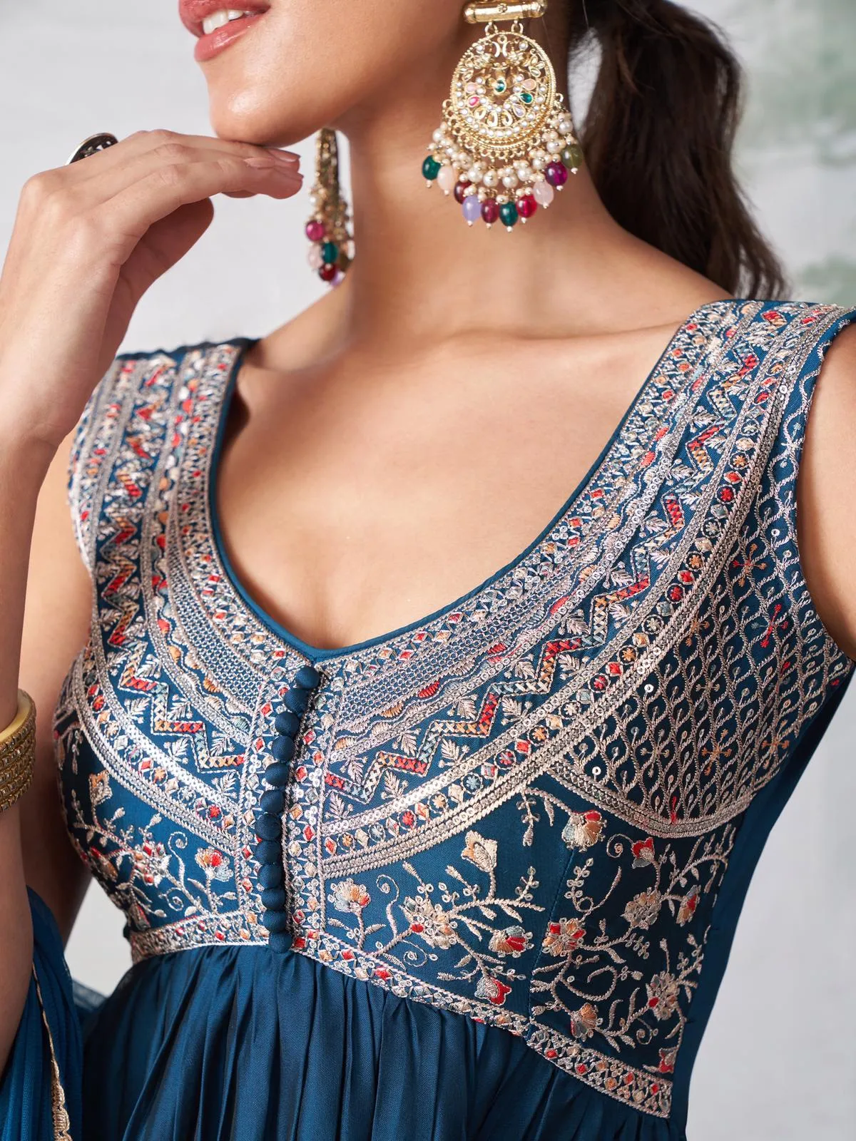 Traditional Anarkali Suit Wedding Wear - Image 4