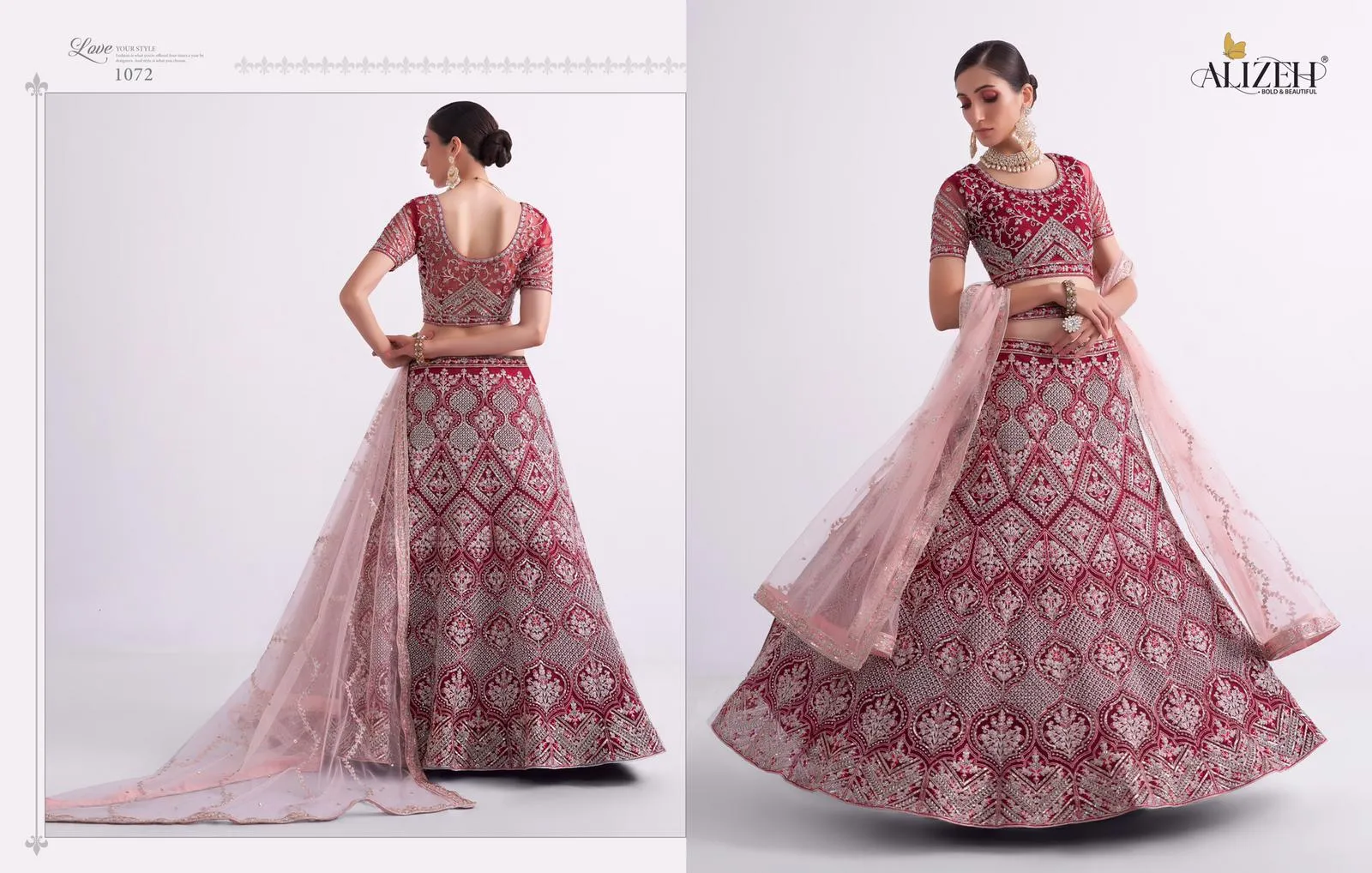 Wedding Wear Bridal Lehenga Choli Double Shaded - Image 3