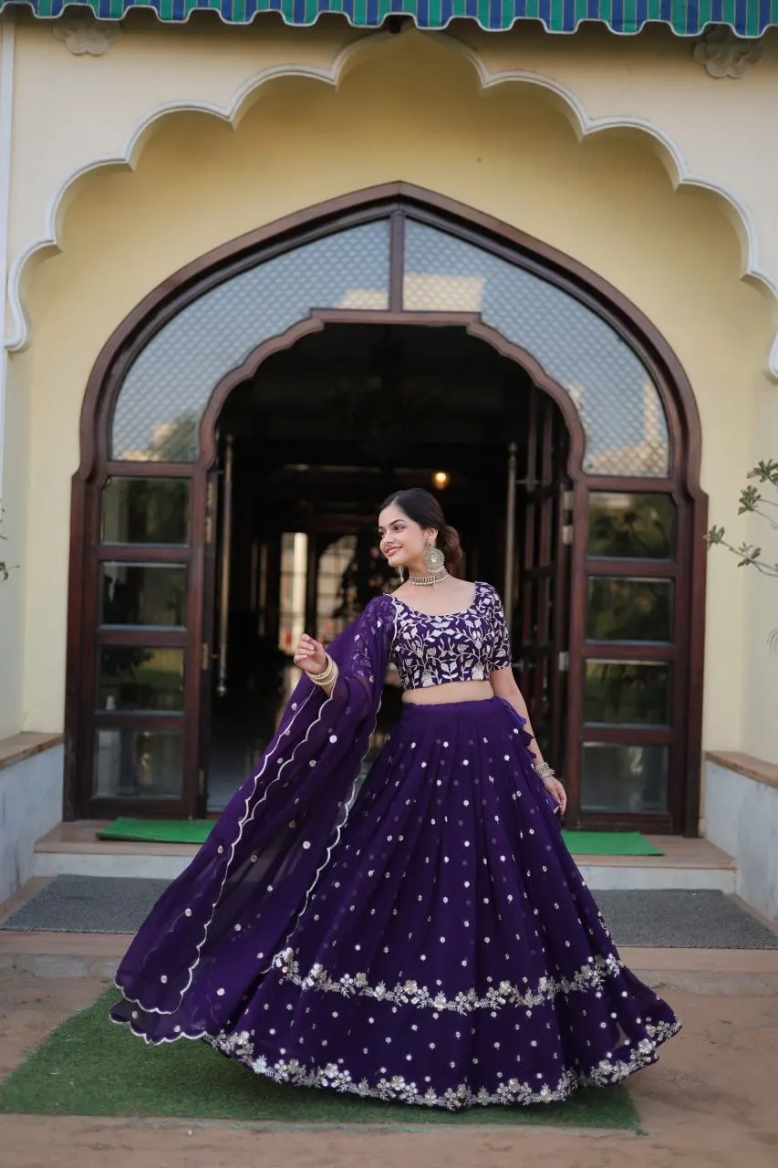 Wedding Wear Emrodery Sequins Wholesale Lehenga choli
