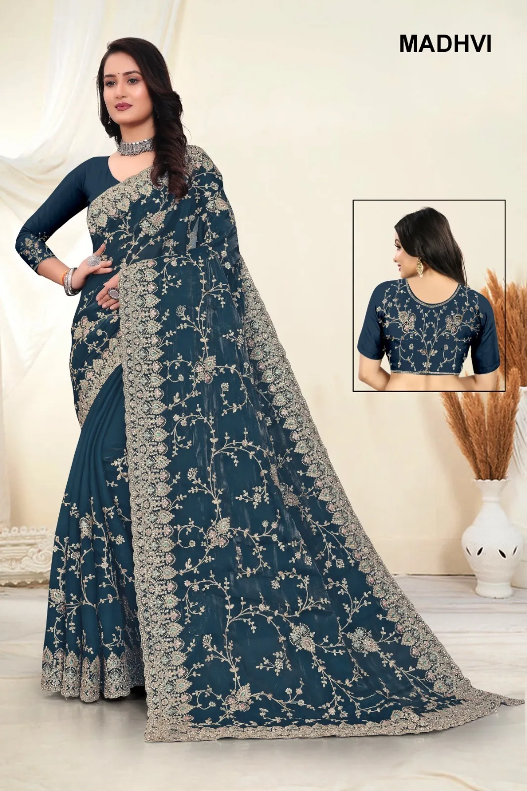 Wedding Wear Silk Ethnic Saree