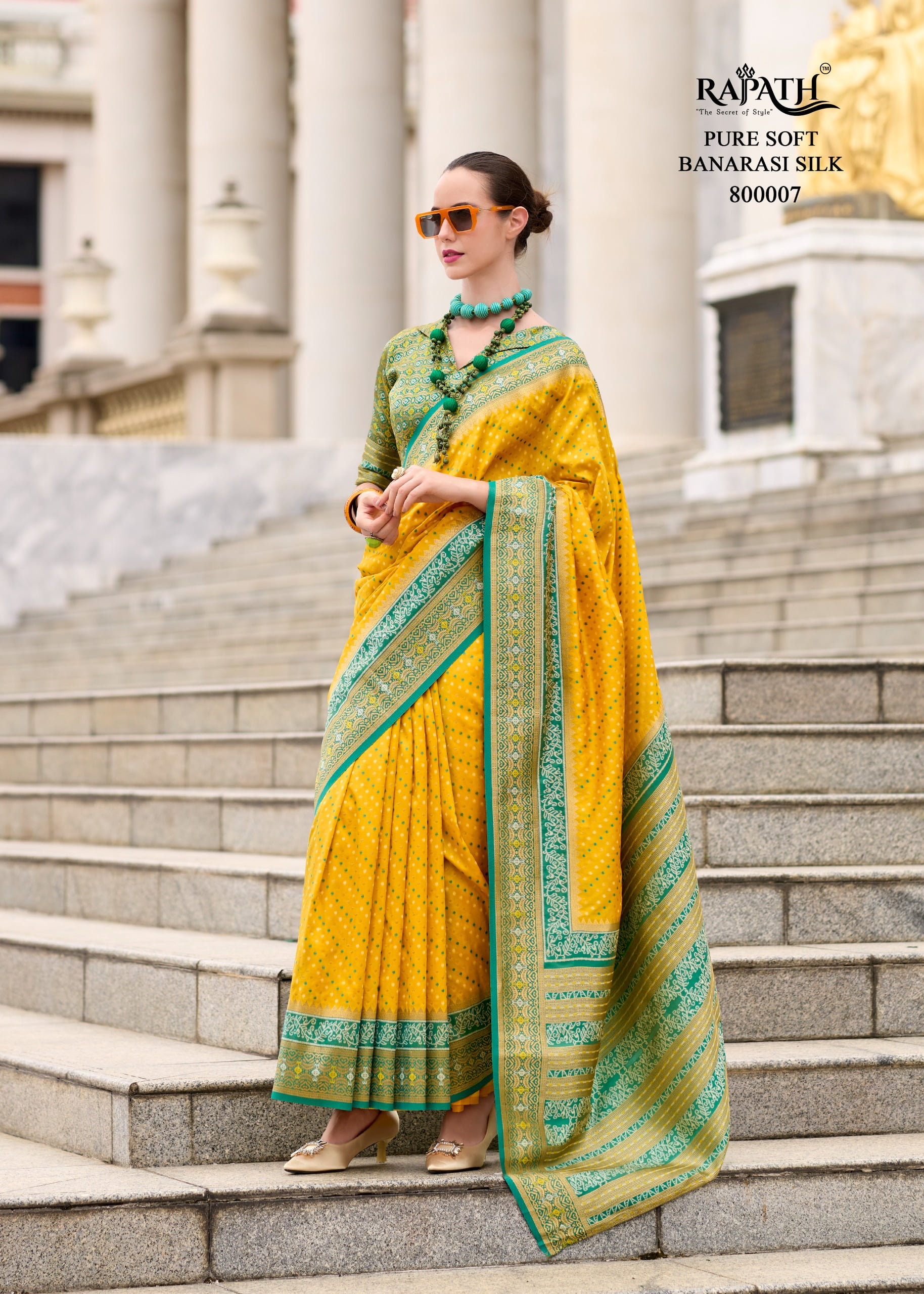Festive Wear Soft Banarasi Silk Saree Rehana Silk - Image 5