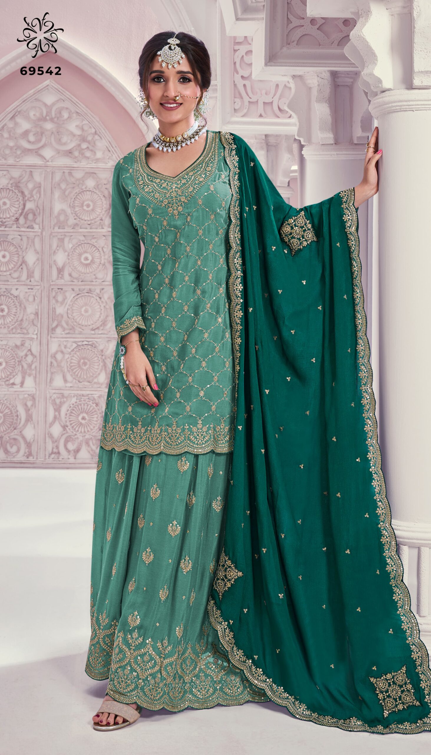 Sangeet Wear Plazzo Salwar Suit - Image 7
