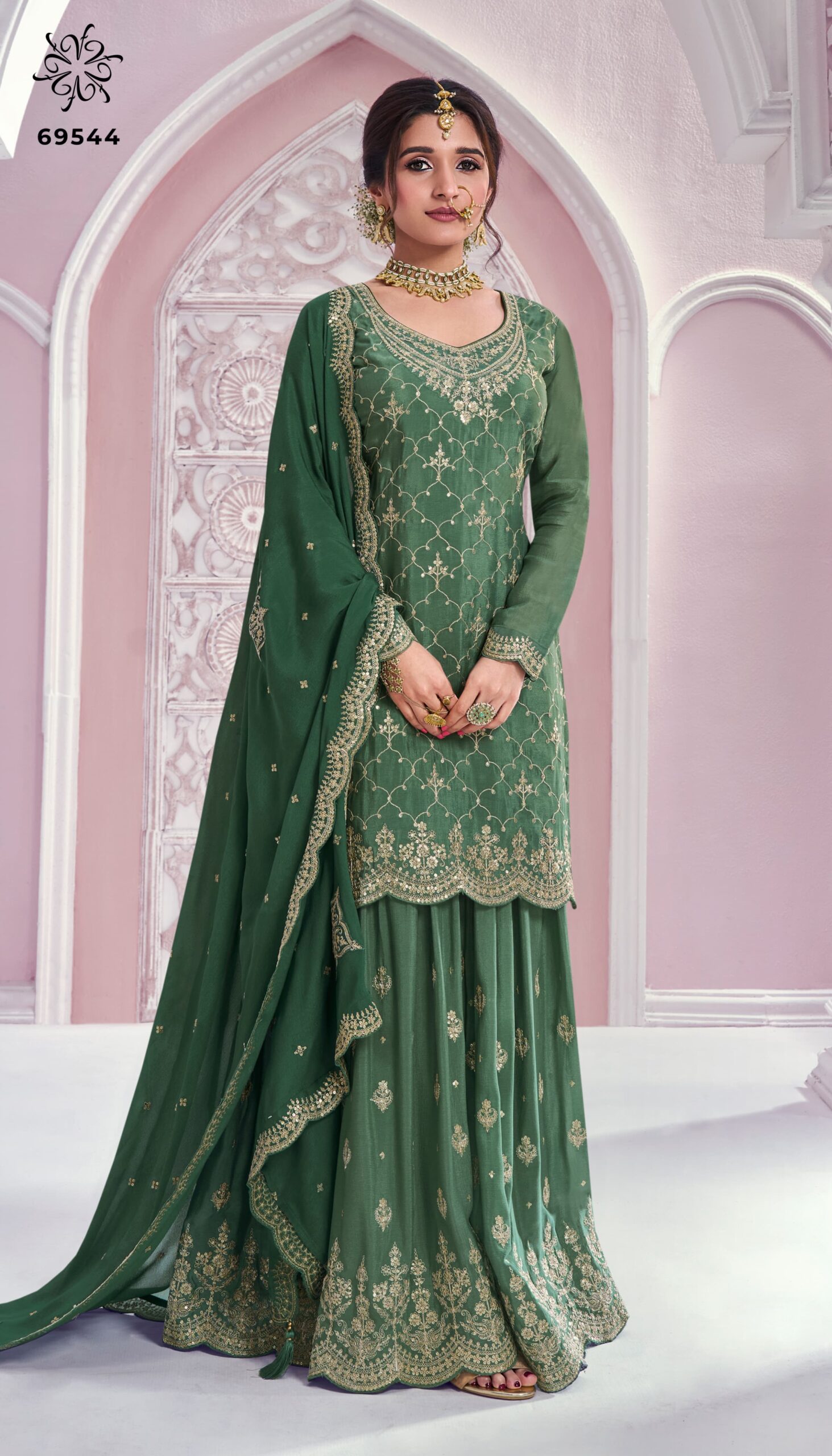 Sangeet Wear Plazzo Salwar Suit - Image 3